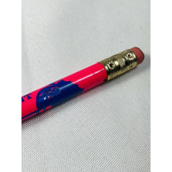 Honor Roll Student Neon Pink Wood Pencil Pink Eraser Vintage Sharpened Rare - Picture 3 of 10